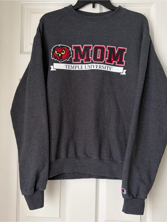 Champion Tops - Champion Temple University Mom Crewneck
